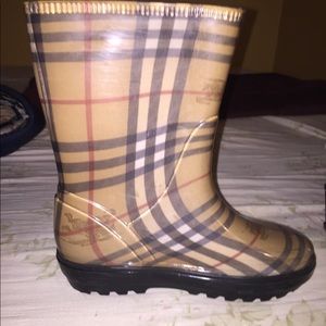 Kids Burberry rain boots